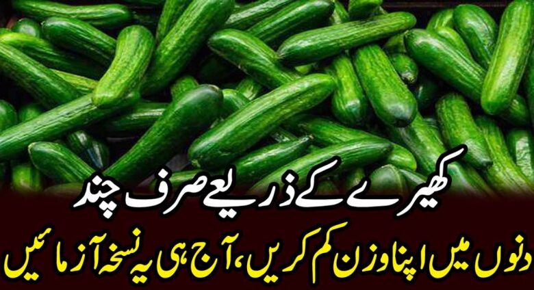 kheera benefits for weight loss in urdu